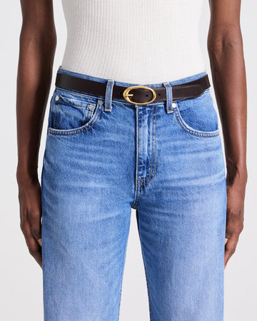 TWP Dakota Narrow Belt in Vachetta Leather view 3