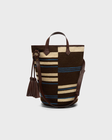 TWP Broken stripe Trancoso Tote in Broken Stripe Woven view 1