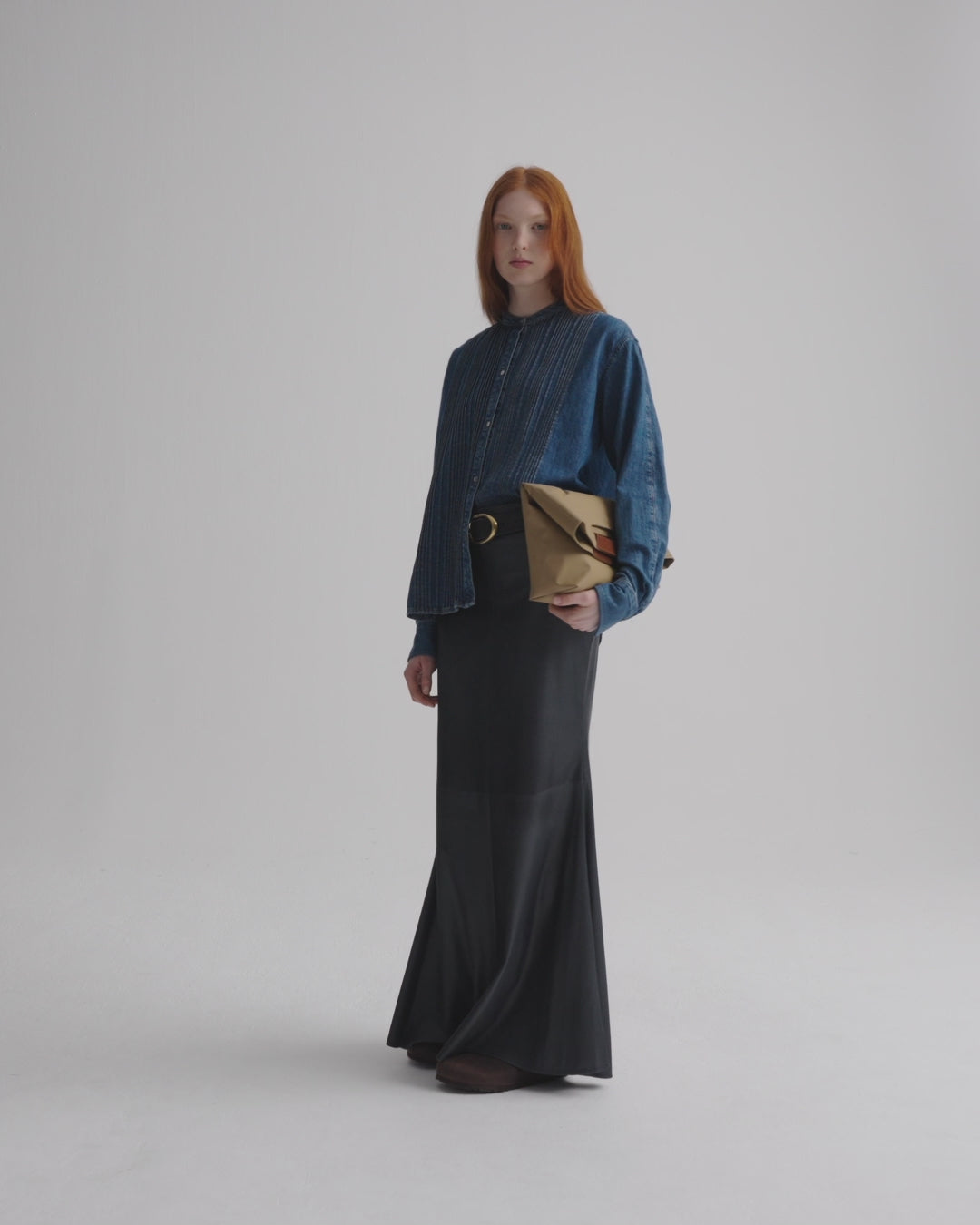TWP Midnight At Last Skirt in Paper Leather view 6