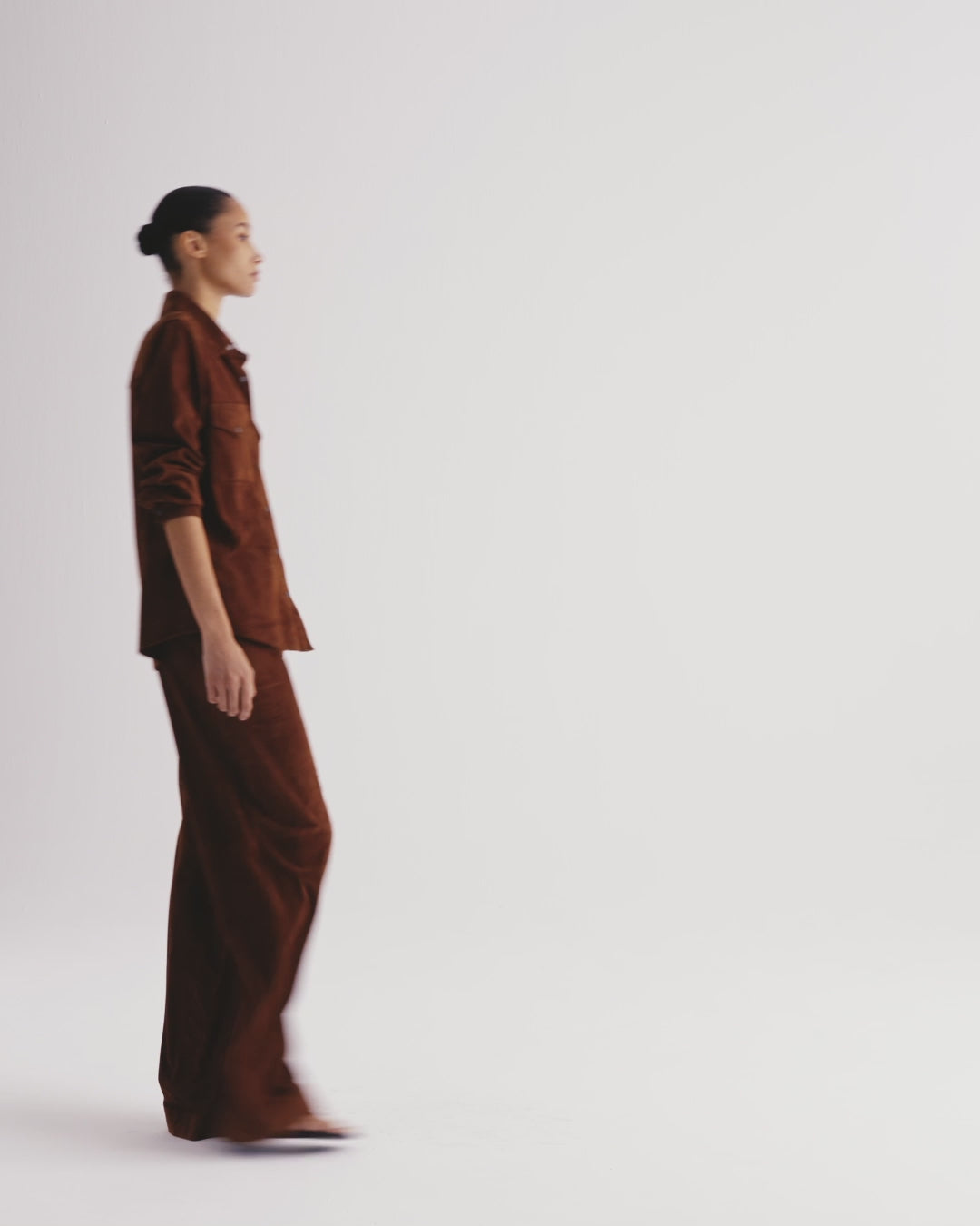 TWP Cigar Hudson St Pant in Featherweight Suede view 6