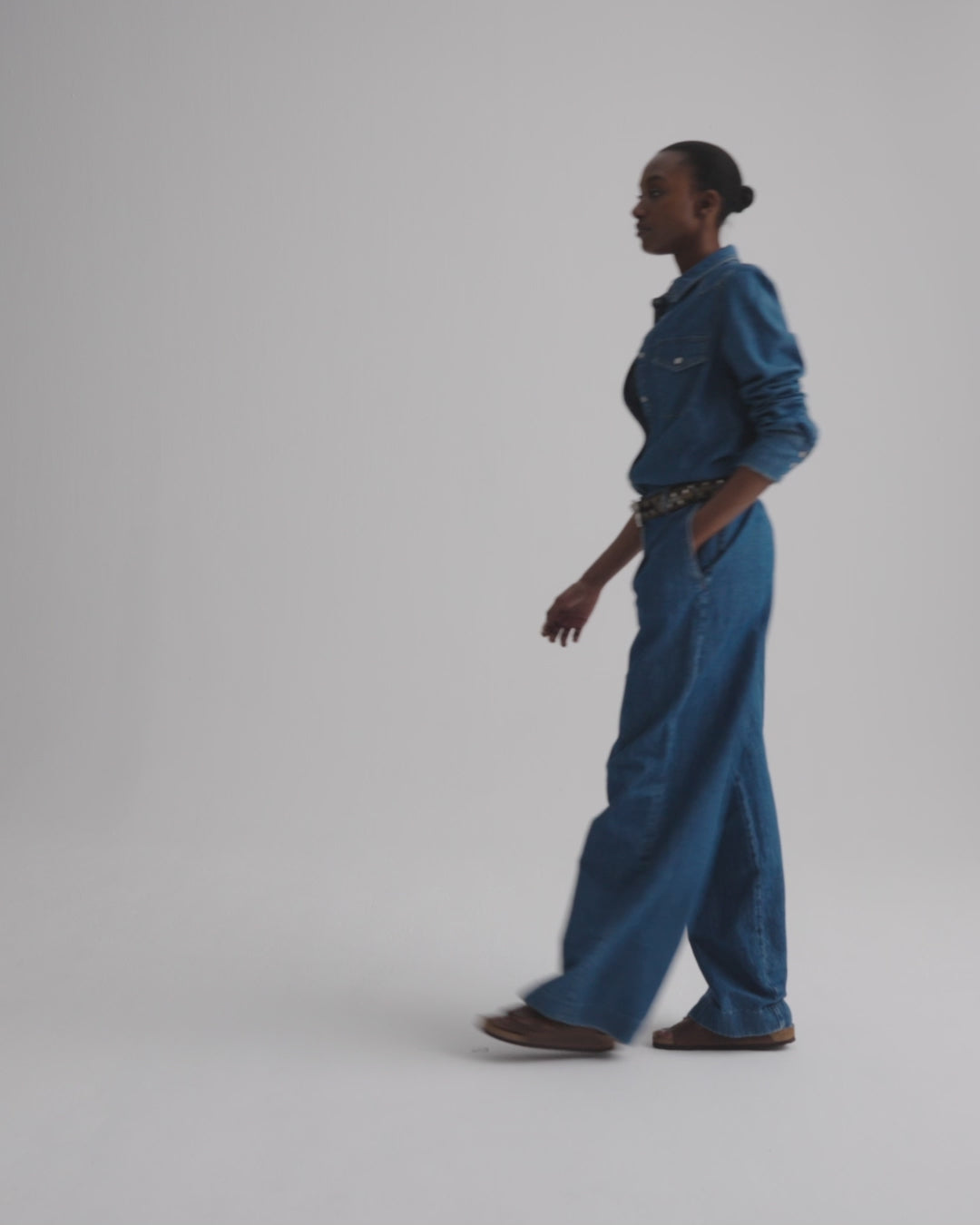 TWP Paris Hudson St Jean in Linen Cotton Denim view 9
