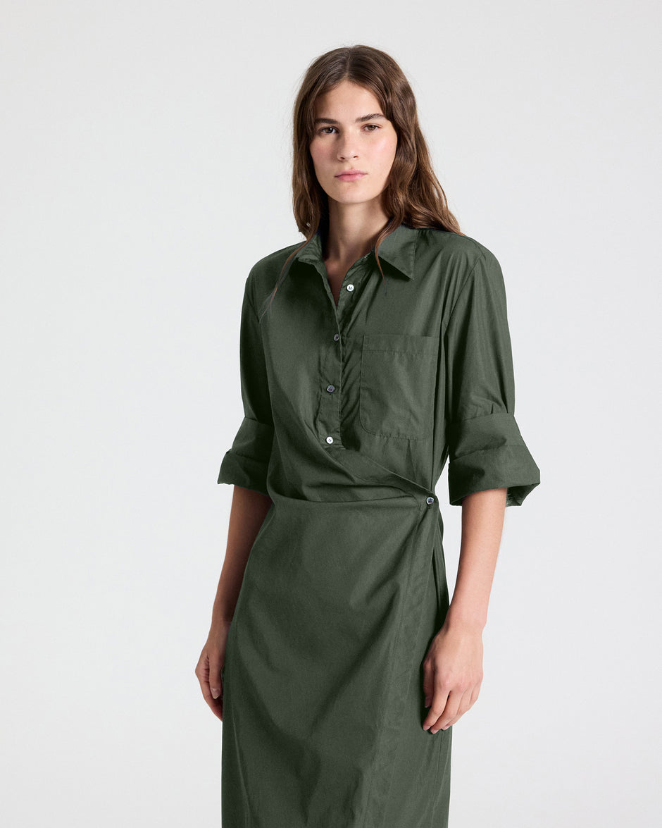 TWP Rosen New Earl Dress in Superfine Cotton view 2